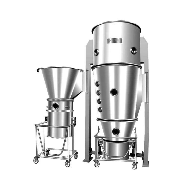 High Production Capacity Multifunctional Fluid Bed Drying Equipment Powder Coating Steam Boiler Fluidized Granulator Machine