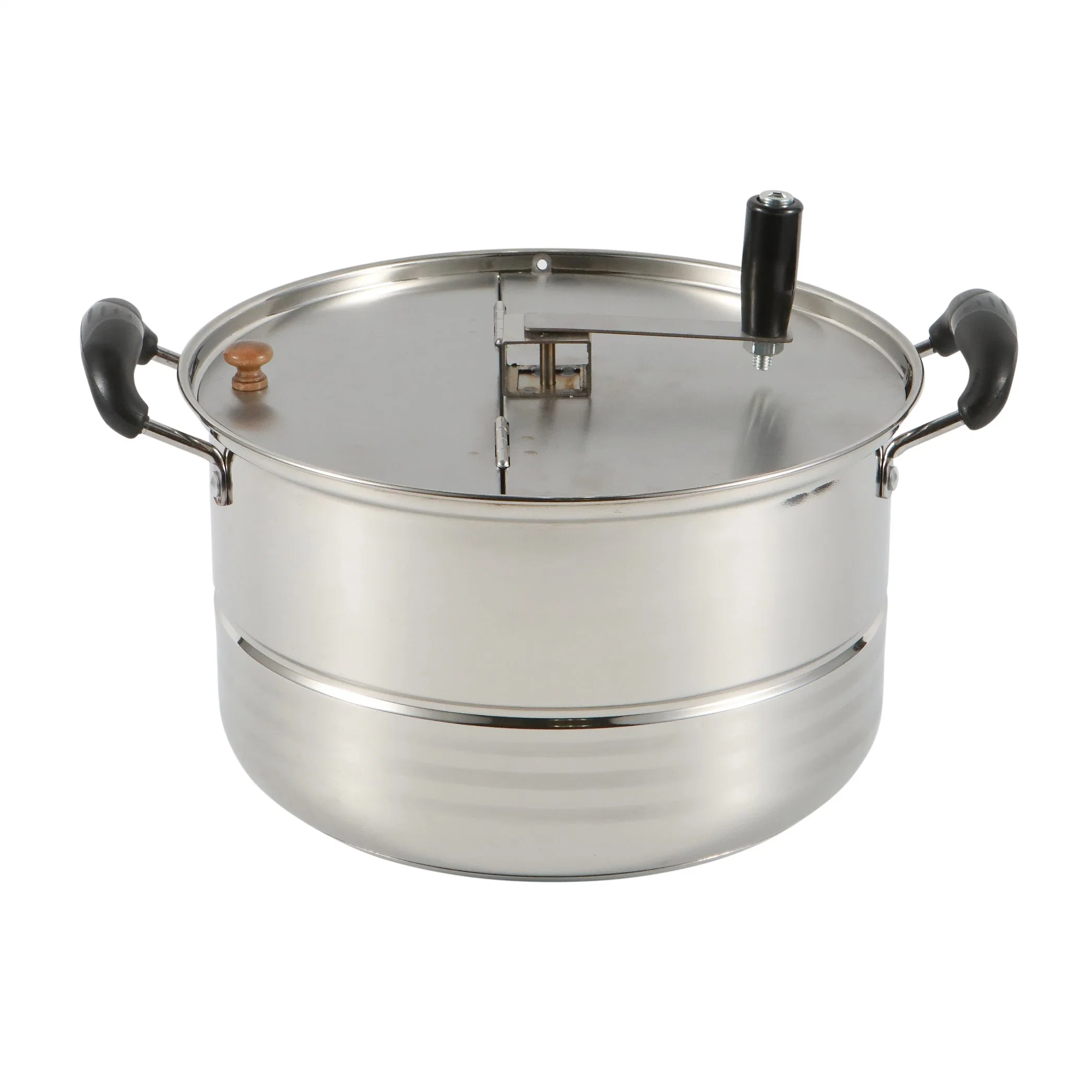 Multifunctional Outdoor/Indoor Stainless Steel Popcorn Popper Pot