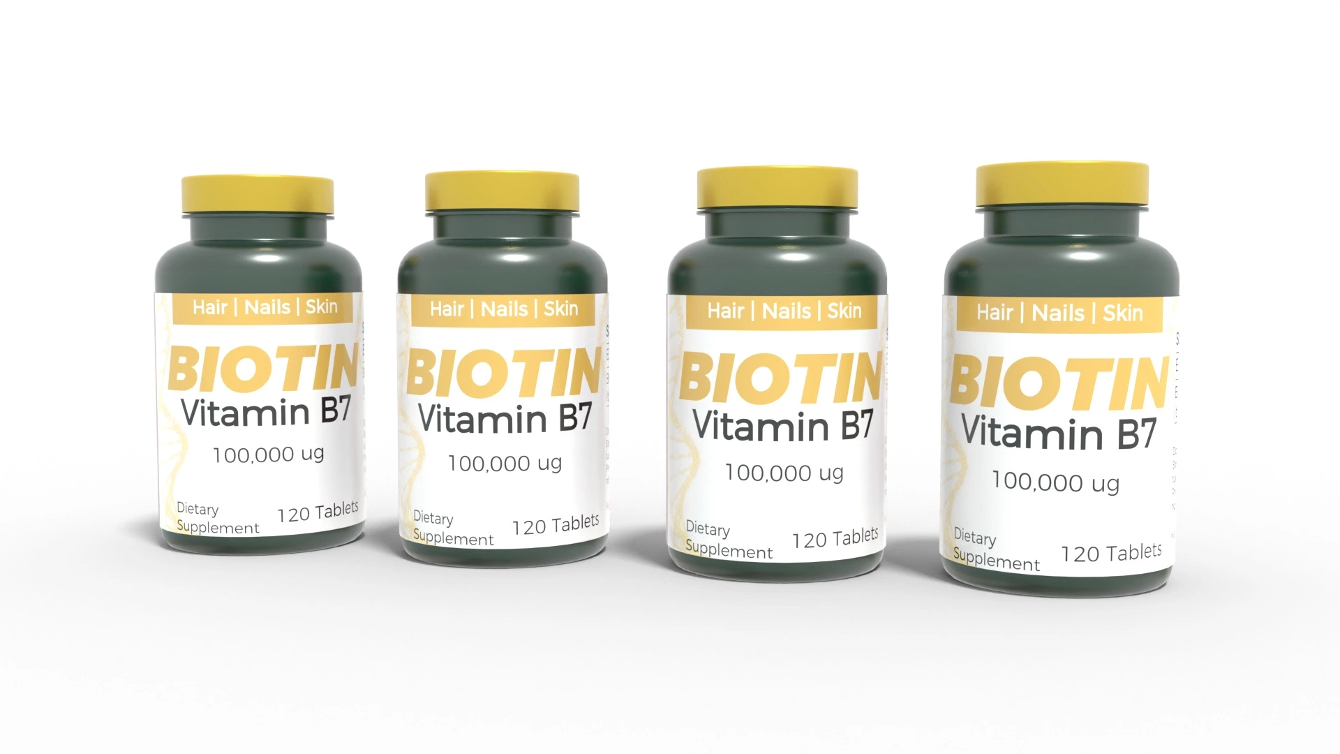 Suplemento de salud Cuidado de Uñas tabletas de vitamina B7 Dmscare-Biotin tabletas de la biotina