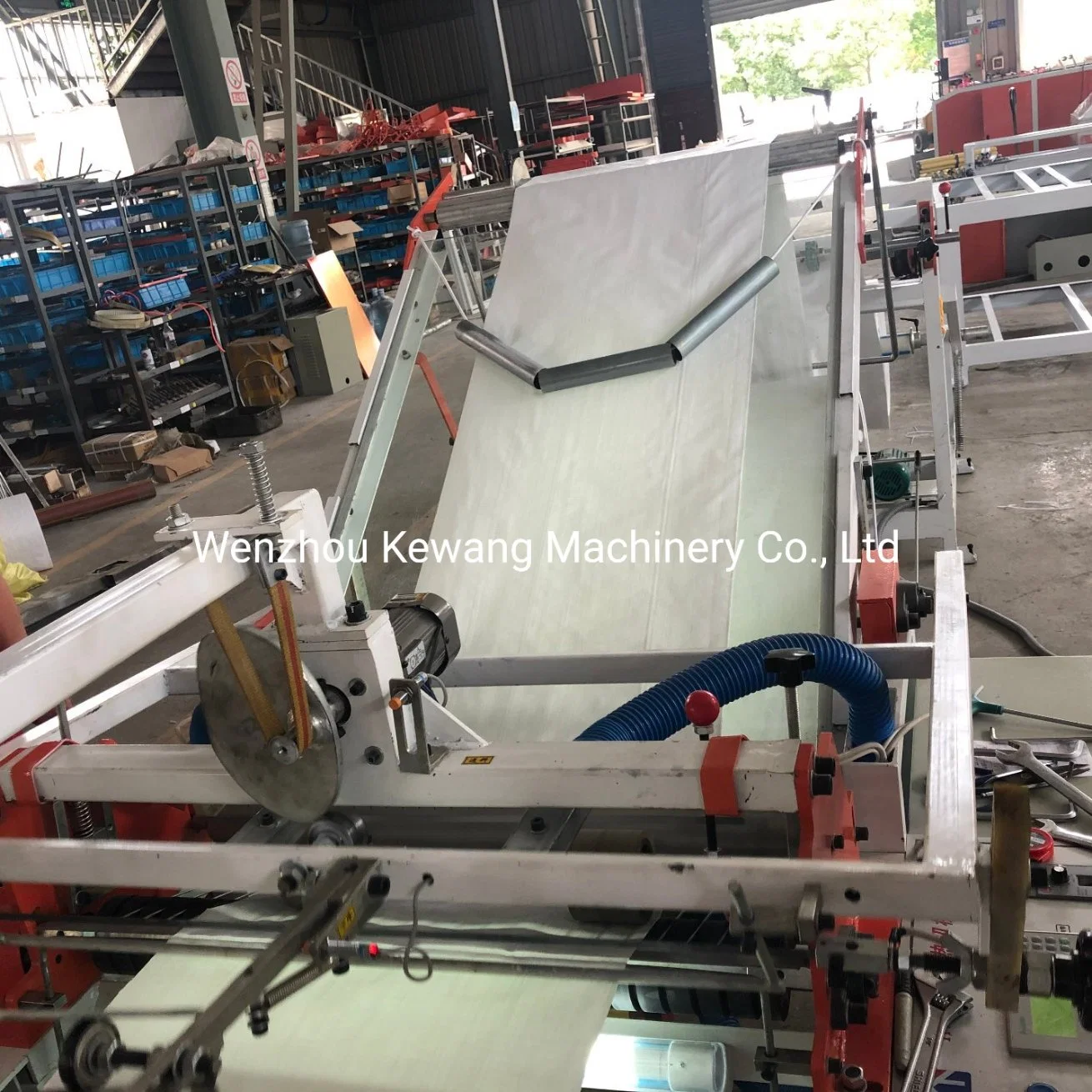 Caixa de PP eléctrico saco tecido cortando máquina de fazer o saco de plástico da linha de produção
