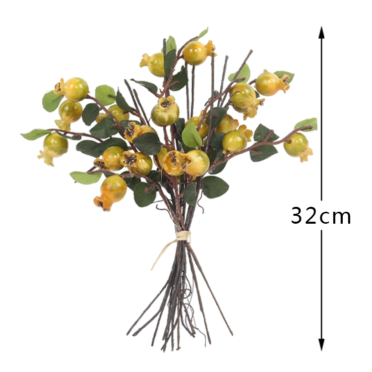 Factory Sales Artificial Flower Arrangement Pomegranate Fake Pomegranate