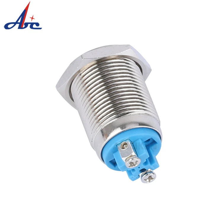 Waterproof Switch 16mm Latching Button Screw Terminal Push Switch Electrical Push Button Switch