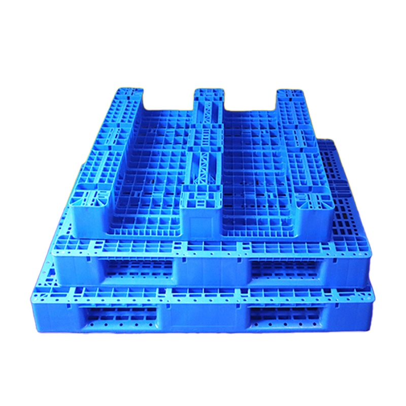 Manufacture OEM Injection HDPE Recycle Shipping Warehouse Rack Storage Double Faced 4 Way Antistatic Plastic Euro Pallet Heavy Duty