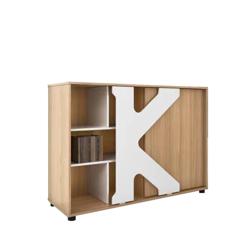 Meuble de bureau personnalisé porte coulissante rangement classeur étagère rack Bibliothèque avec logo de l'entreprise