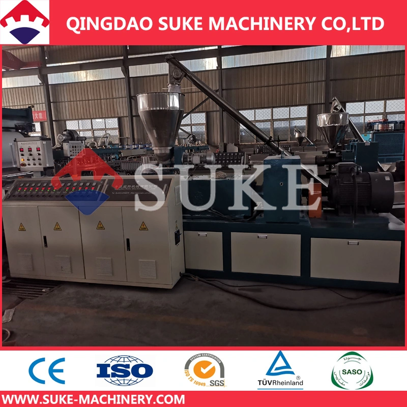 PVC Conical Twin Screw Extruder Machine with Ce and ISO