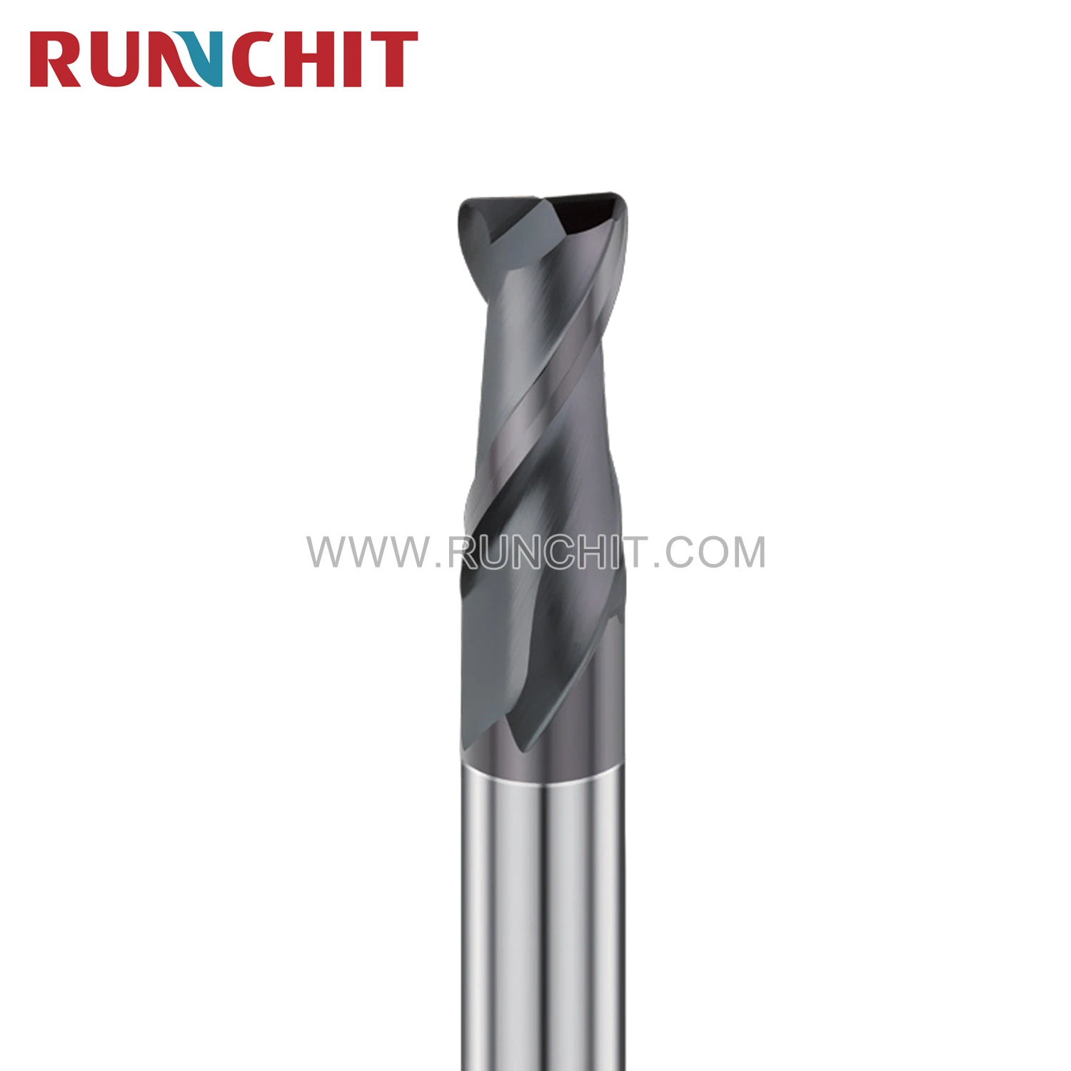 2/4flute carboneto de tungsténio plana/Bola/o raio do canto Revestimento Diamond End Mill Máquina CNC de corte de carboneto D8.0 Moagem*R1.0*20*L100*D8*2t (DRAI0810)