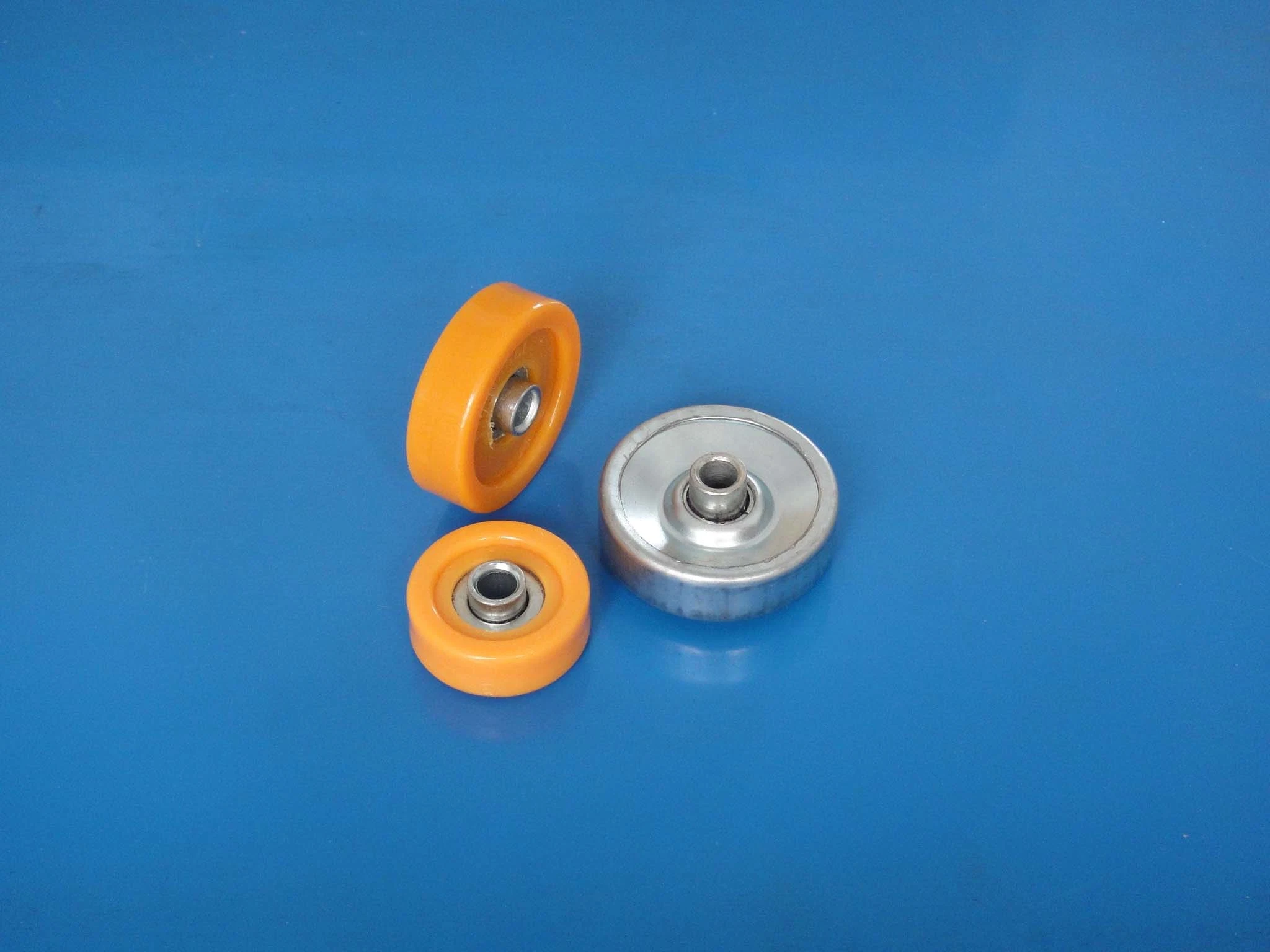 38mm Conveyor Wheel Roller with Nylon Material Yellow Color