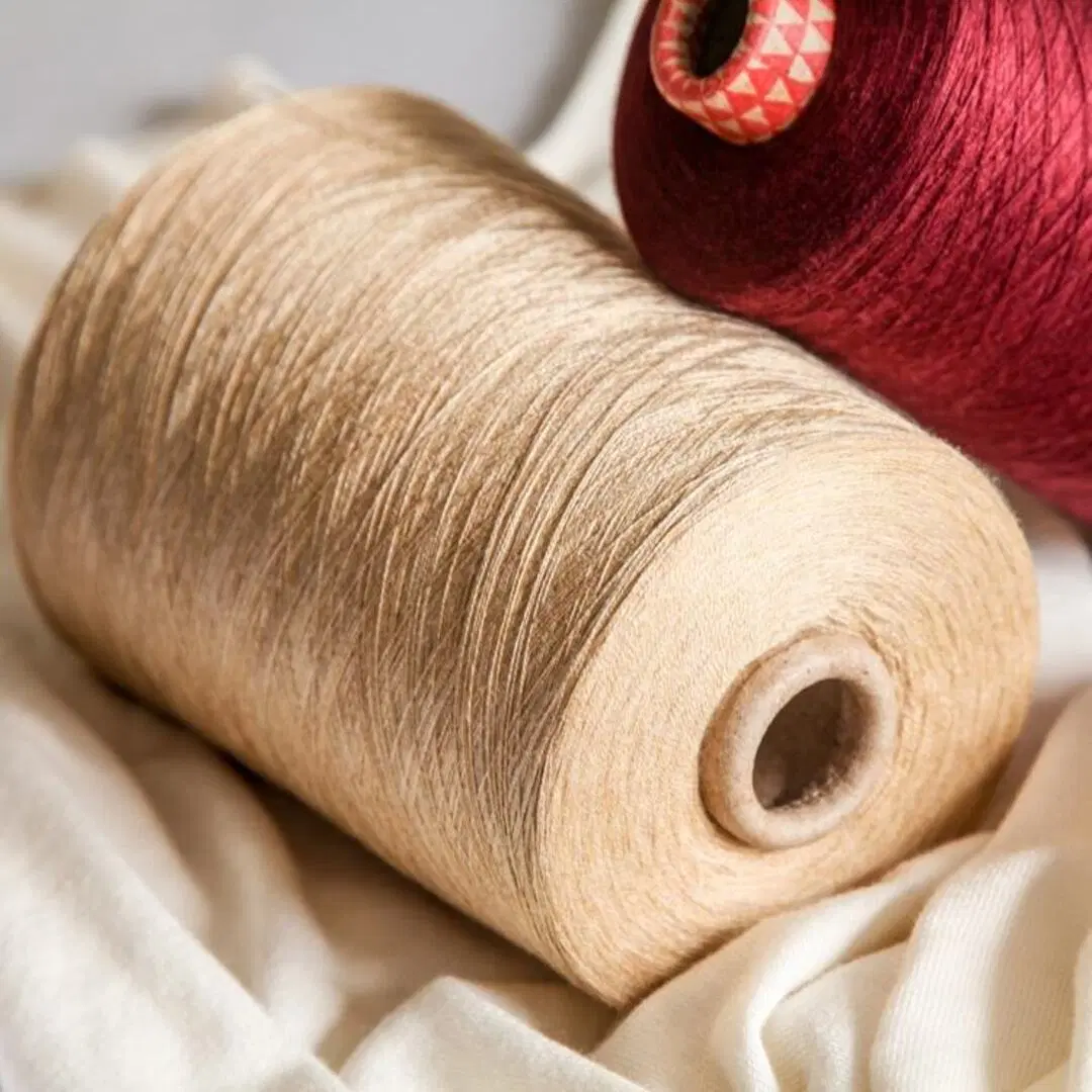 حلقة دائرية من الحرير القطني مصبوغ بفرشاة Viscose من القطن المصبوغ بطول 2/60 نانومتر الجملة المصنع