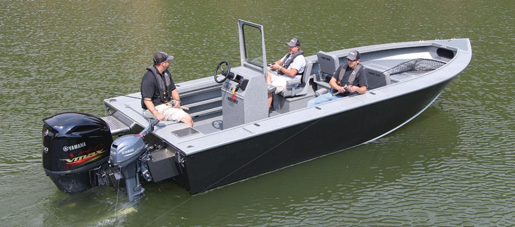 Kinocean deep-V haute vitesse en aluminium soudé Bateau de pêche passager avec console centrale