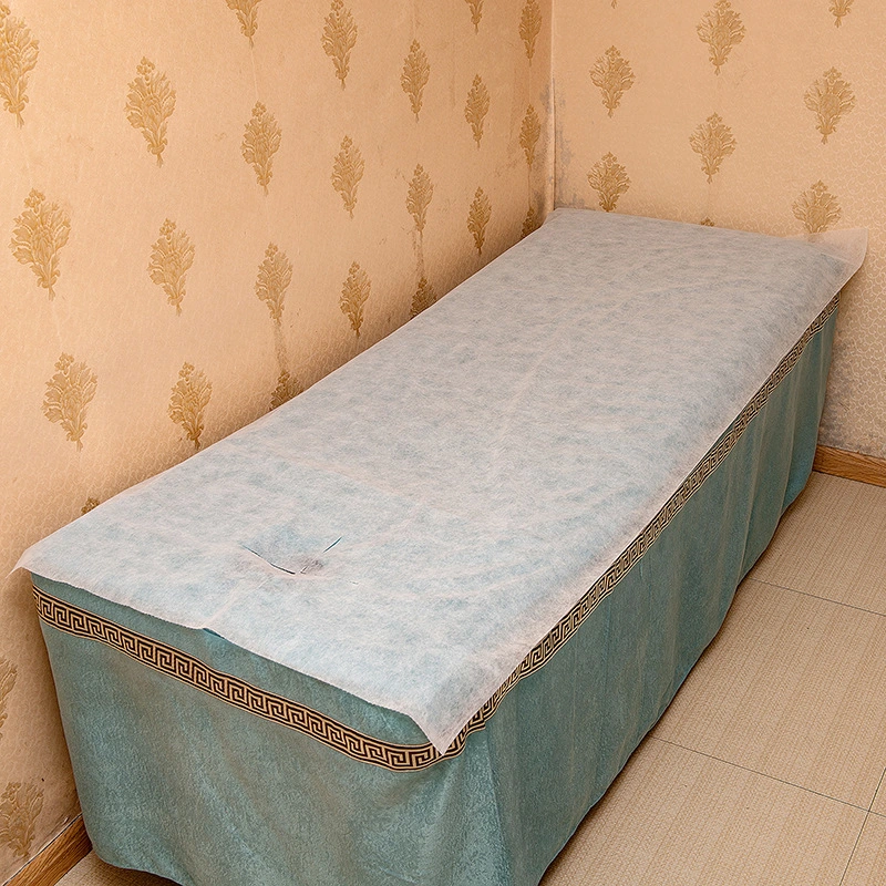 No tejido impermeable Hospital cama azul desechable SPA hojas de 80*180 cm.