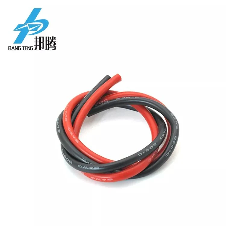 High Flexible Red Black Silicon Rubber Wire Gauge 24 AWG Insulated Silicon Wire High Temperature Multi-Color Silicone Wire