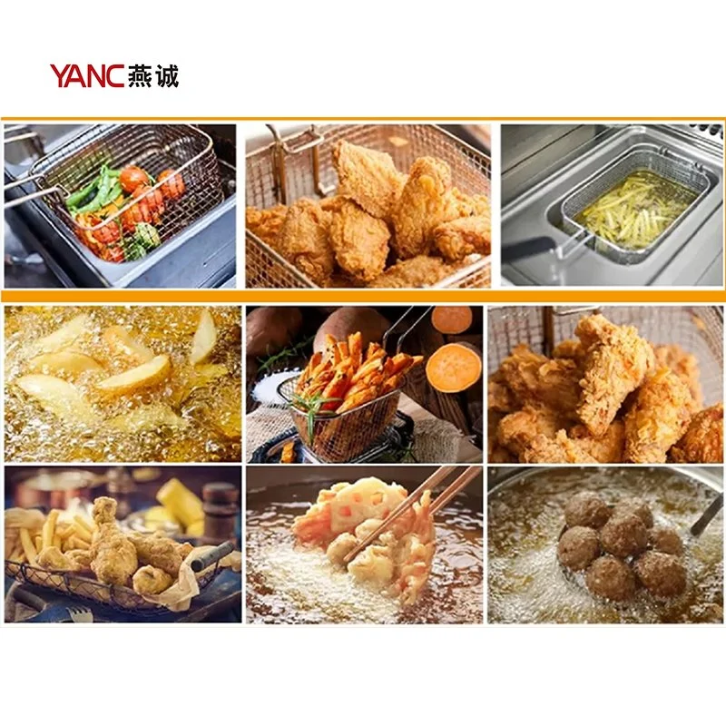 Commercial Tabletop 12L 2 Tank 2 Basket with Timer with Oil Drain Tap Potato Chips Electric Fryer Deep Fryer