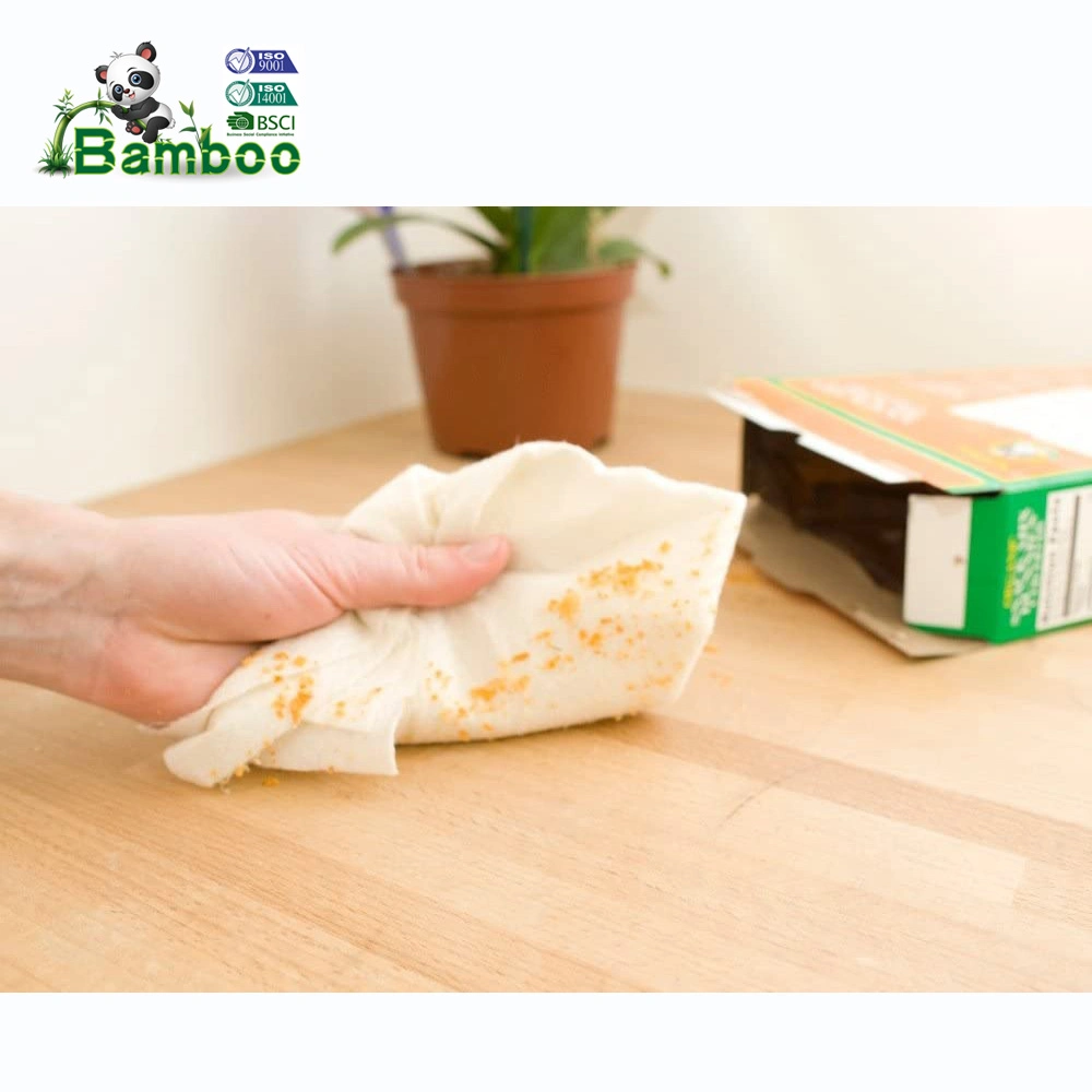 Toalla de papel de bambú rollos de cocina Pack de 2 rollos (2-ply) biodegradables, multiuso, Plastic-Free, ecológica, Super absorbente, fuerte y sostenible