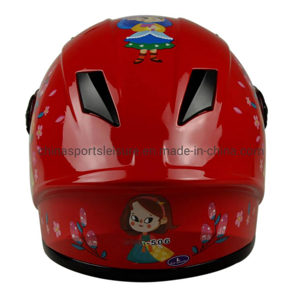 Kids Lovely ABS Material Single Visor Full Face Motorcycle Helmet