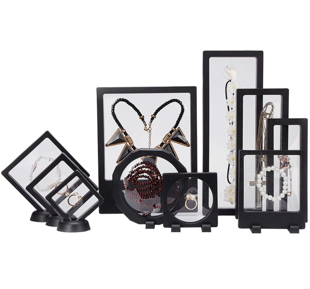 China Wholesale Small Big Size 3D Clear Plastic Suspension Display Box for Coin Jewelry Packing Multi-Style