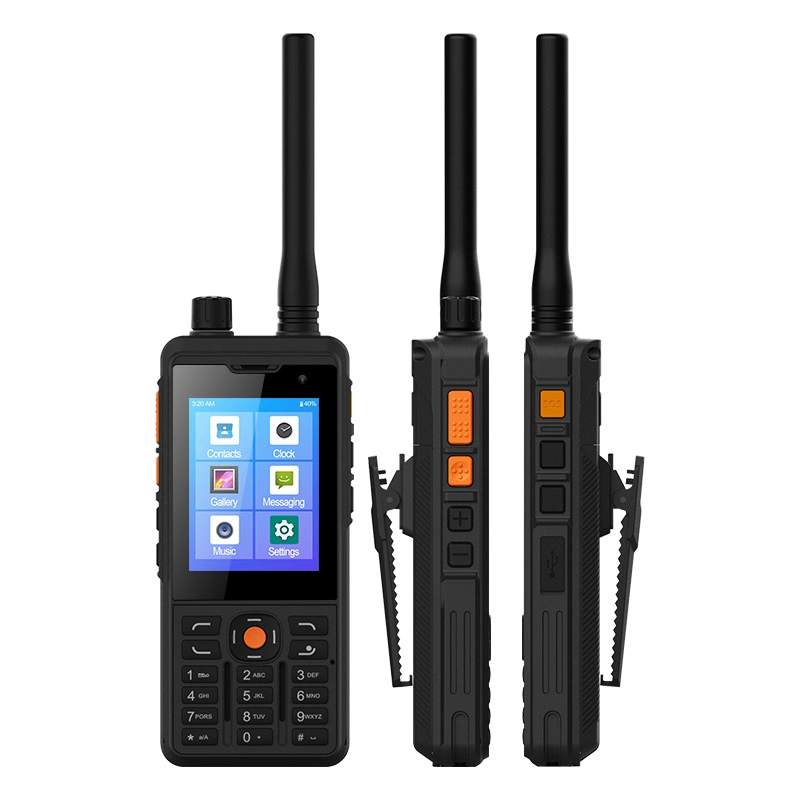 Uniwa P5 Ecrã Táctil de 2.8 polegadas VHF UHF de banda dupla DMR Android 4G Walkie Talkie telemóvel