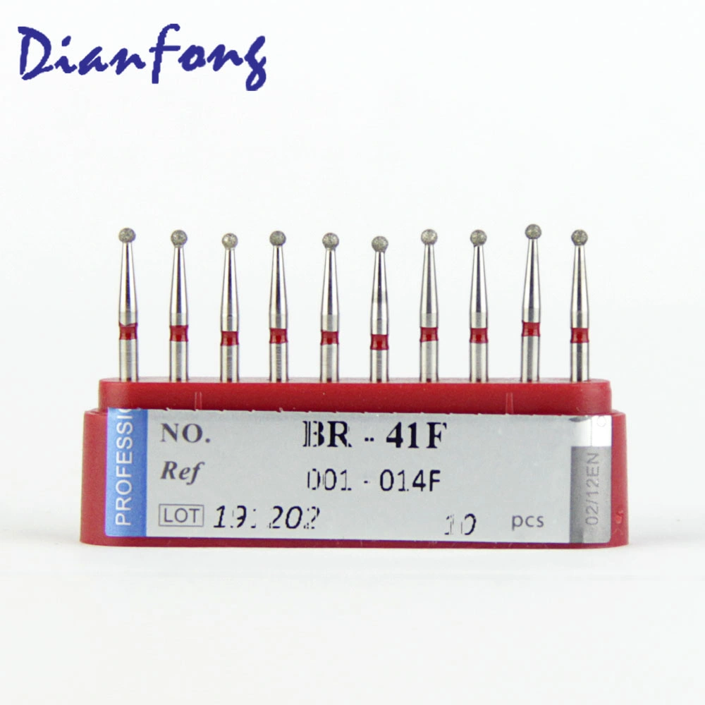 Br-41f de grano fino ISO Certificación CE de alta velocidad redondos de Diamante Dental dental Bur China