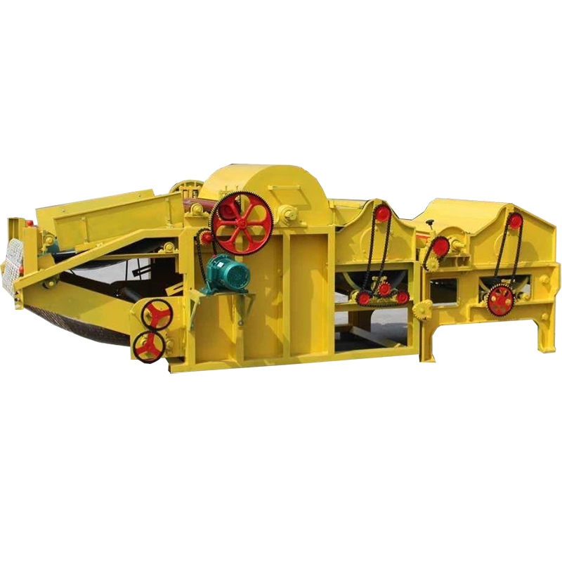 Nonwoven Fabric Making Opening Machine with Feeding Box Industrial Waste Old Clothes Cotton Rag Opener Machine Cotton Waste Cleaning Tearing Garnet Machine