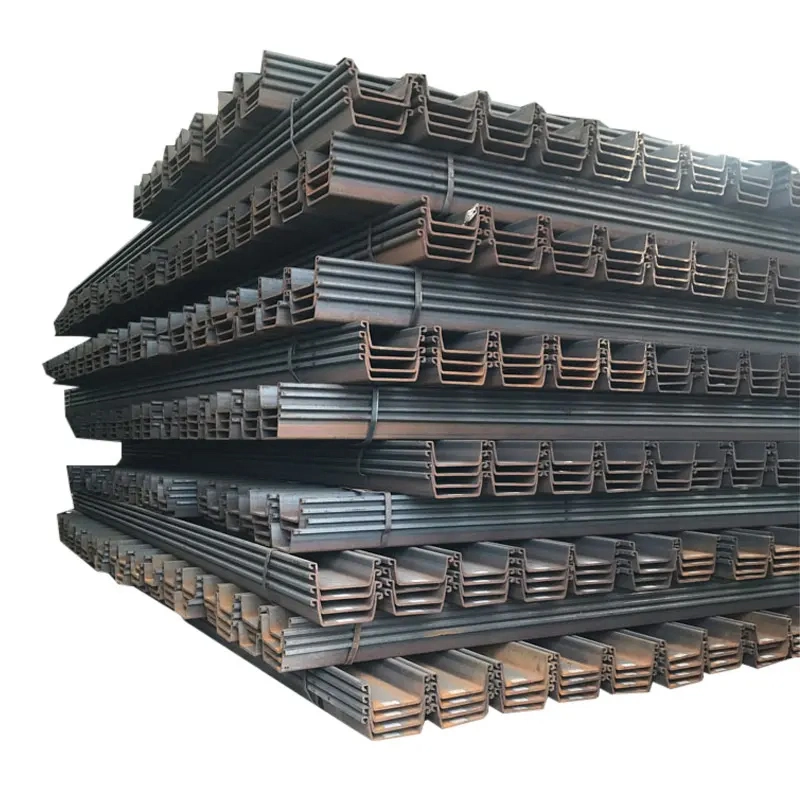 Hot Rolled 400*100*10.5 U-Shape Steel Sheet Pile S275 S355 Carbon Steel Sheet Pile for Sale