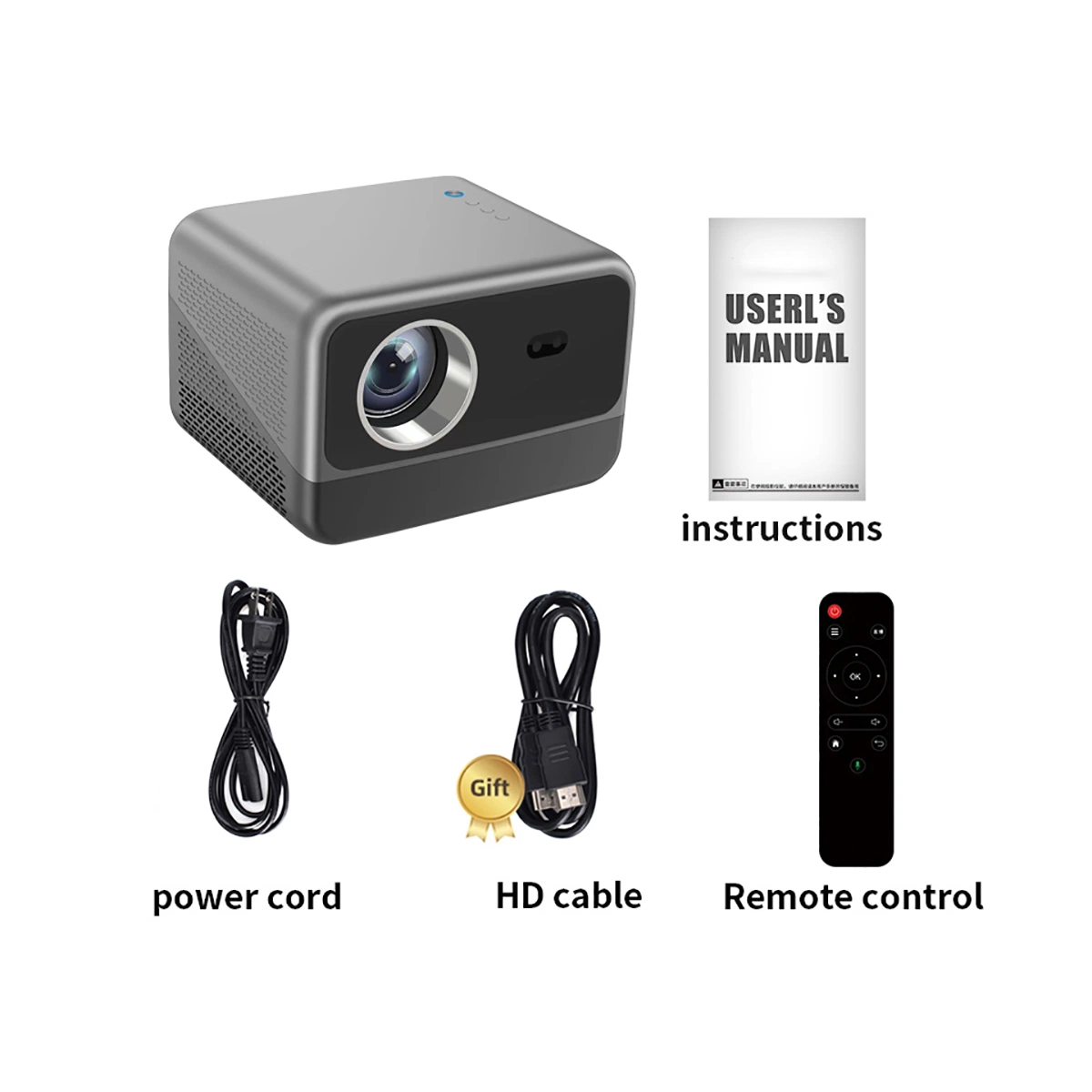 Mini Projecteur LED Hometeater Android Wireless Projector WiFi Bluetooth Video TV