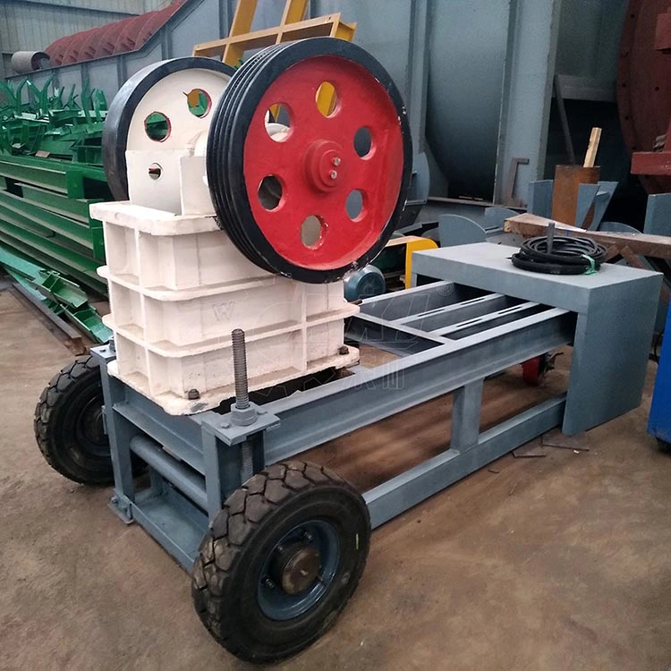 Pef150X250 Stones Crusher Super Wheel Type Jaw Crusher Mini Diesel Mobile Crusher