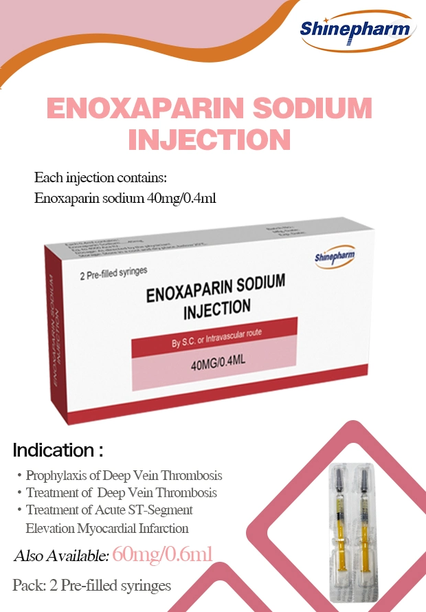 Enoxaparin Sodium Injection 40mg/0.4ml Pfs Heparin Sodium Injection
