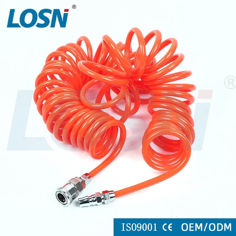 Coiled Flexible Polyurethane PU Tube Rubber Air Hose