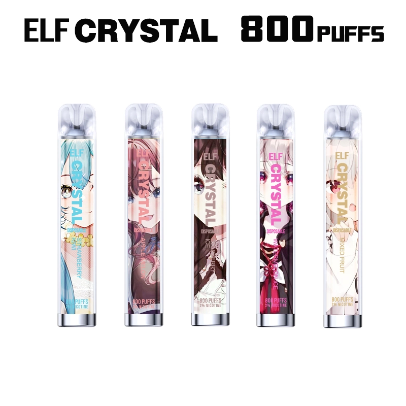 Nuevo E Cigarette Elf Crystal 800 malla bobina U Shisha Pen Bar griego Mosmo Diamond Vapes