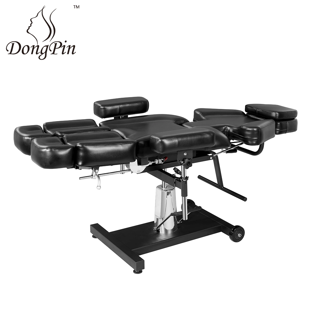 Black Hydraulic Tattoo Massage Facial Table Bed Chair Barber Beauty SPA Beauty Equipment