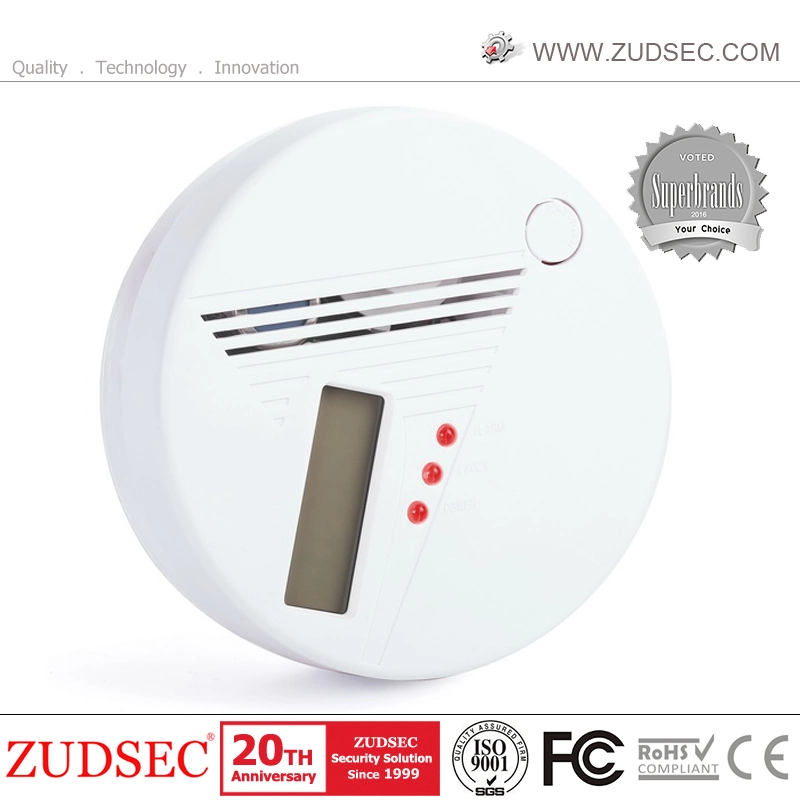 Digital Screen Independent Carbon Monoxide Sensor Co Gas Leak Detector 85dB Indoor Alarm