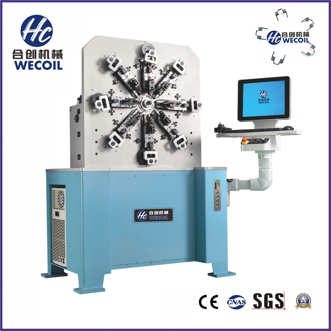 WECOIL HCT-1020-10-15 المحور CNC ساعة الربيع آلة تشكيل بدون كميل