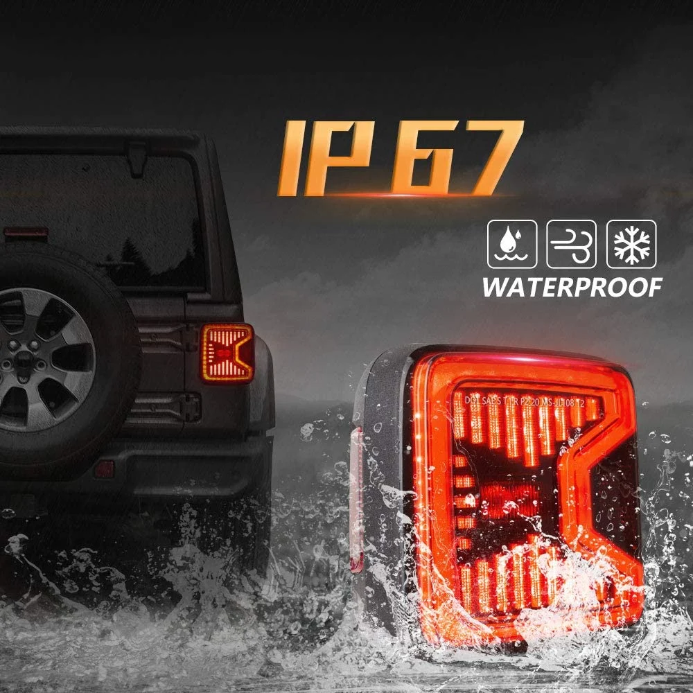 LED Tail Lamp Rear Light Tail Light for Jeep Ji