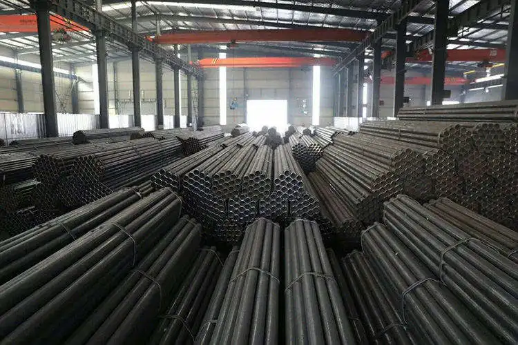 ASTM A53 Ms Steel ERW Carbon Black Iron Pipe Welded Sch40 Steel Pipe for Building Material