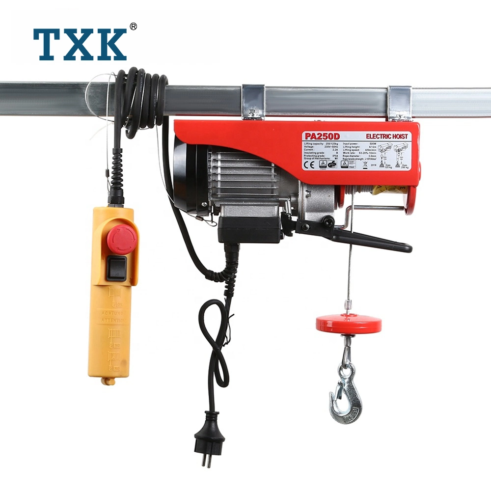 Txk High quality/High cost performance  IP54 Mini Wire Rope Electric Hoist