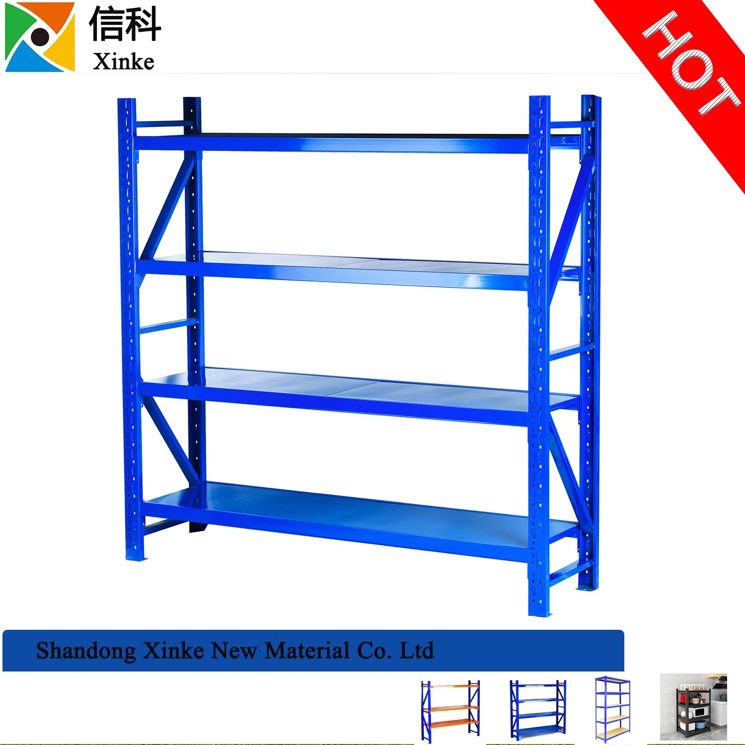 Good Service Conventional Adjustable Stack Corrosion-Protection Steel Warehouse Rack Angle Shelf