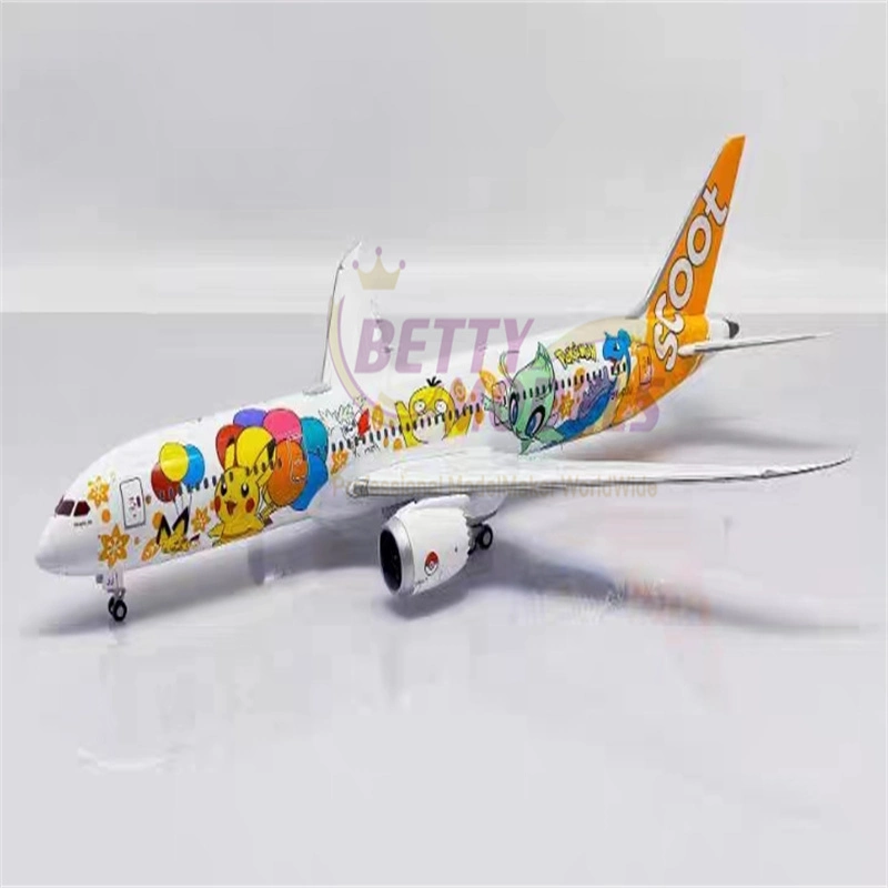 Modelo de oferta de liga em liga leve à escala de avião B787 com detalhes elevados personalizados Pintura