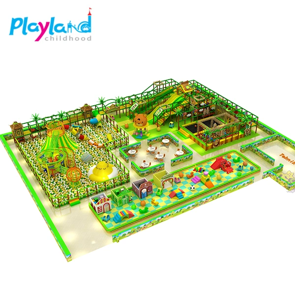 Tema de selva Kids Soft playground coberto o lugar da criança brinquedos de plástico para venda