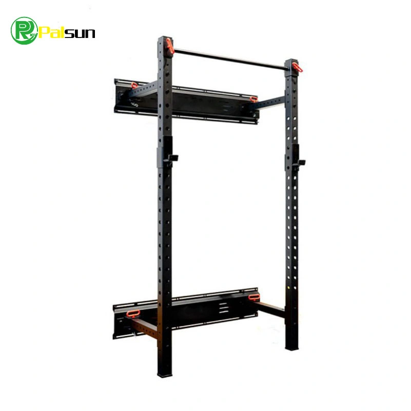 Novo equipamento de fitness Rack de montagem em parede com dobra de 3 W.