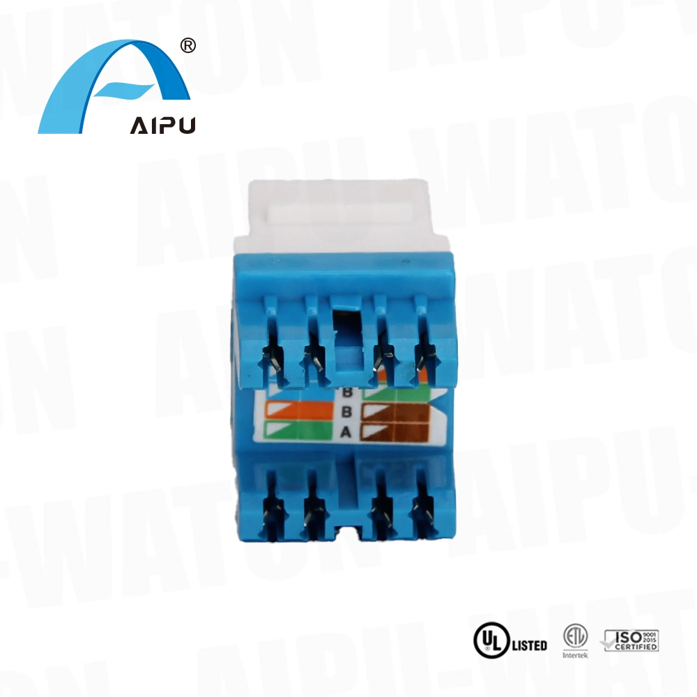 Network Connector Patch Panel Cat5e RJ45 Unshielded Keystone Jack 180 Degree Punch Down UTP Modular Jack