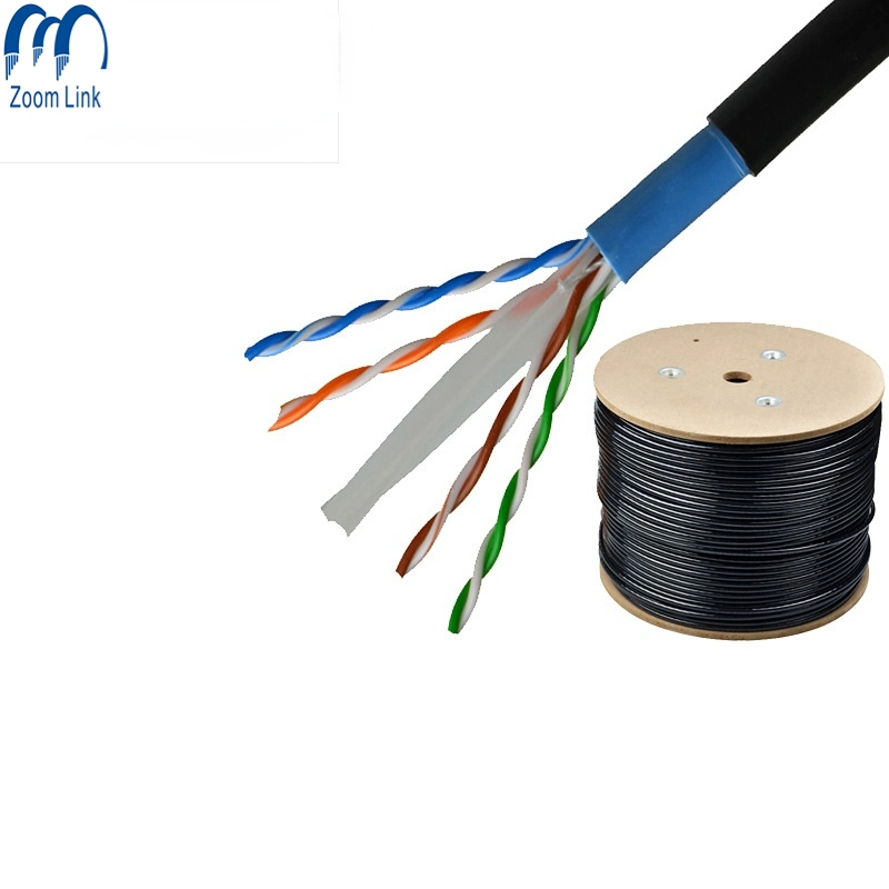 Customizable Jacket for Outdoor UTP 4 Pairs CAT6 Networking