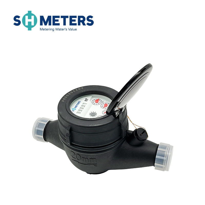 1/2inch~2inch Multi Jet Dry Dial Screw Type Water Meter with Plastic Body