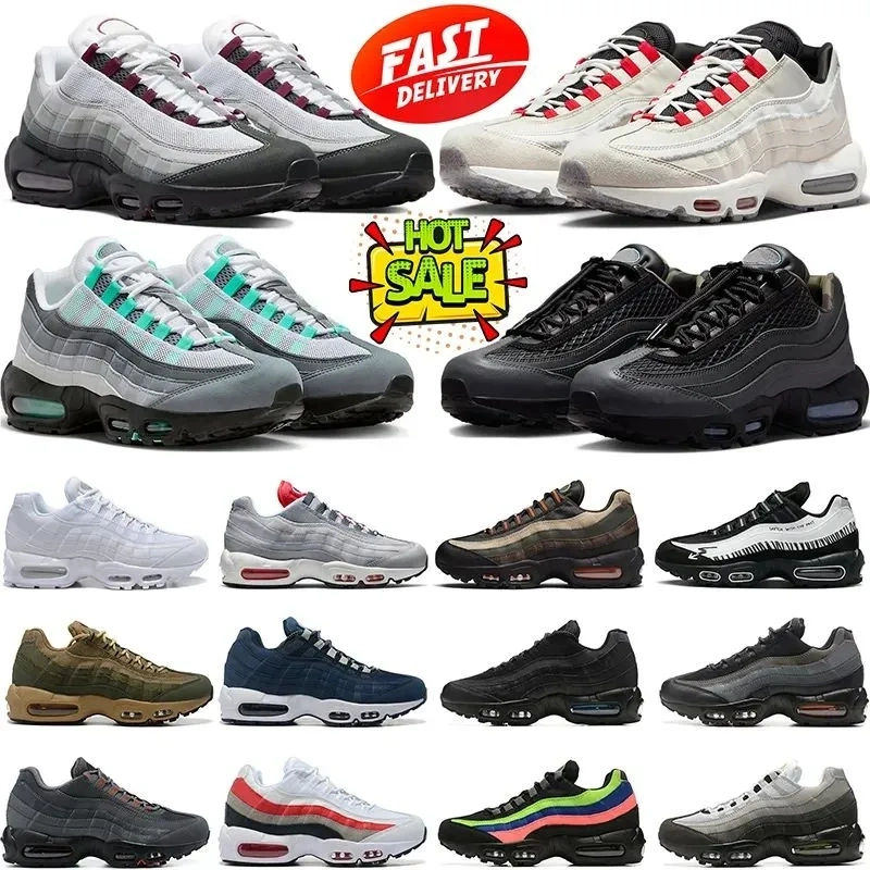 95 chaussures de course à pied Max Triple Black White Anatomy Aegean Storm Pink Beam Sequoia Stadium Green Red Stardust Mens Trainers Sports Baskets