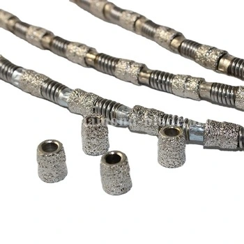 Professional vacío Electroplated múltiples diamantes de Sierra de alambre soldado de plástico para crear perfiles de mármol