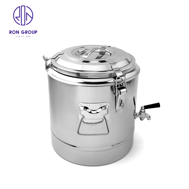 China Wholesale Kitchenware Kitchen Utensil Soup Thick Composite Stainless Steel Barrel