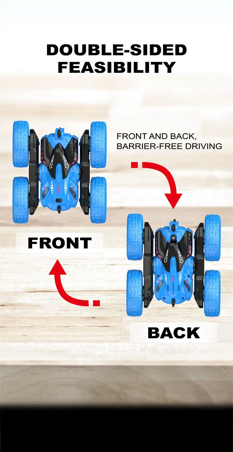 Veículo com controlo remoto de dupla face e oscilação lateral de 360 graus Carro de brincar de Crianças com o veículo todo-o-terreno a luz do veículo com o braço