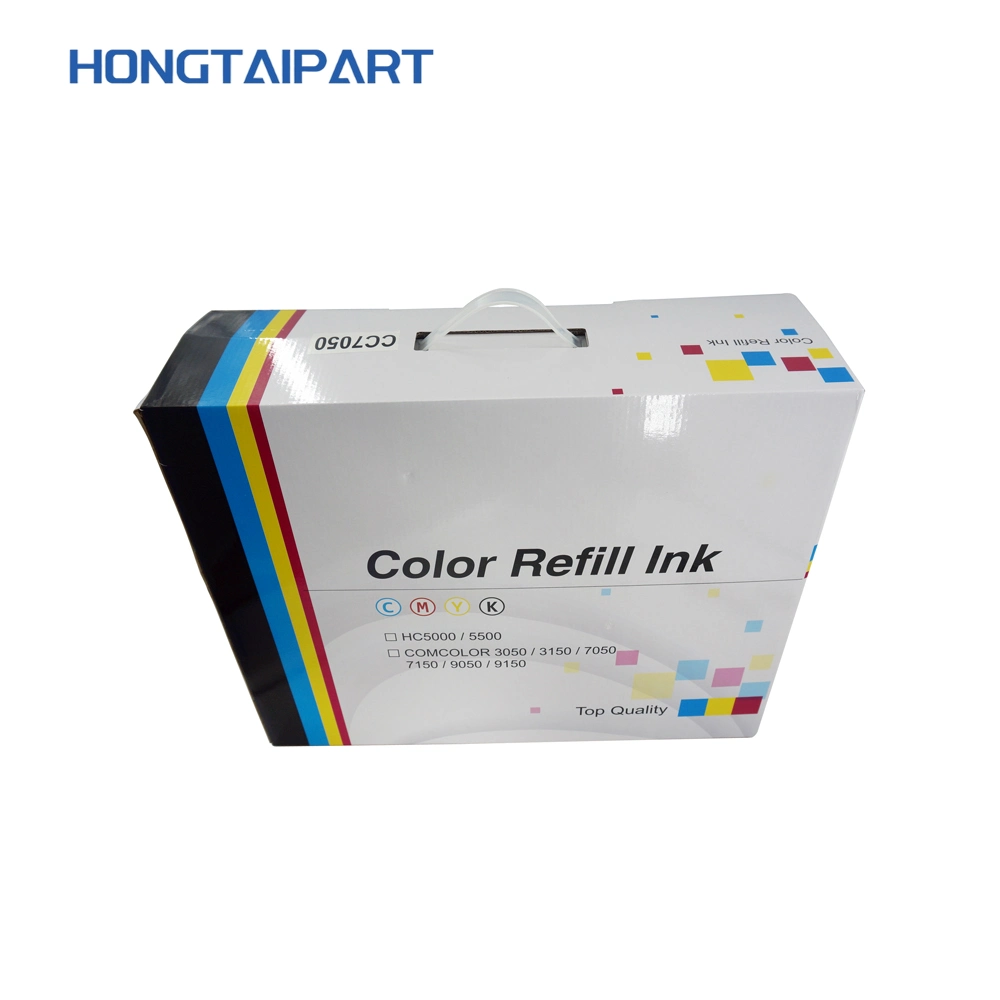 Hongtaipart Compatible Color Refill Ink Cartridge for Riso Comcolor 3010 3050 3150 7010 7050 9050 9150 Hc 5000 5500 S-6300 S-6301 S-6302 S-6303 Cmyk