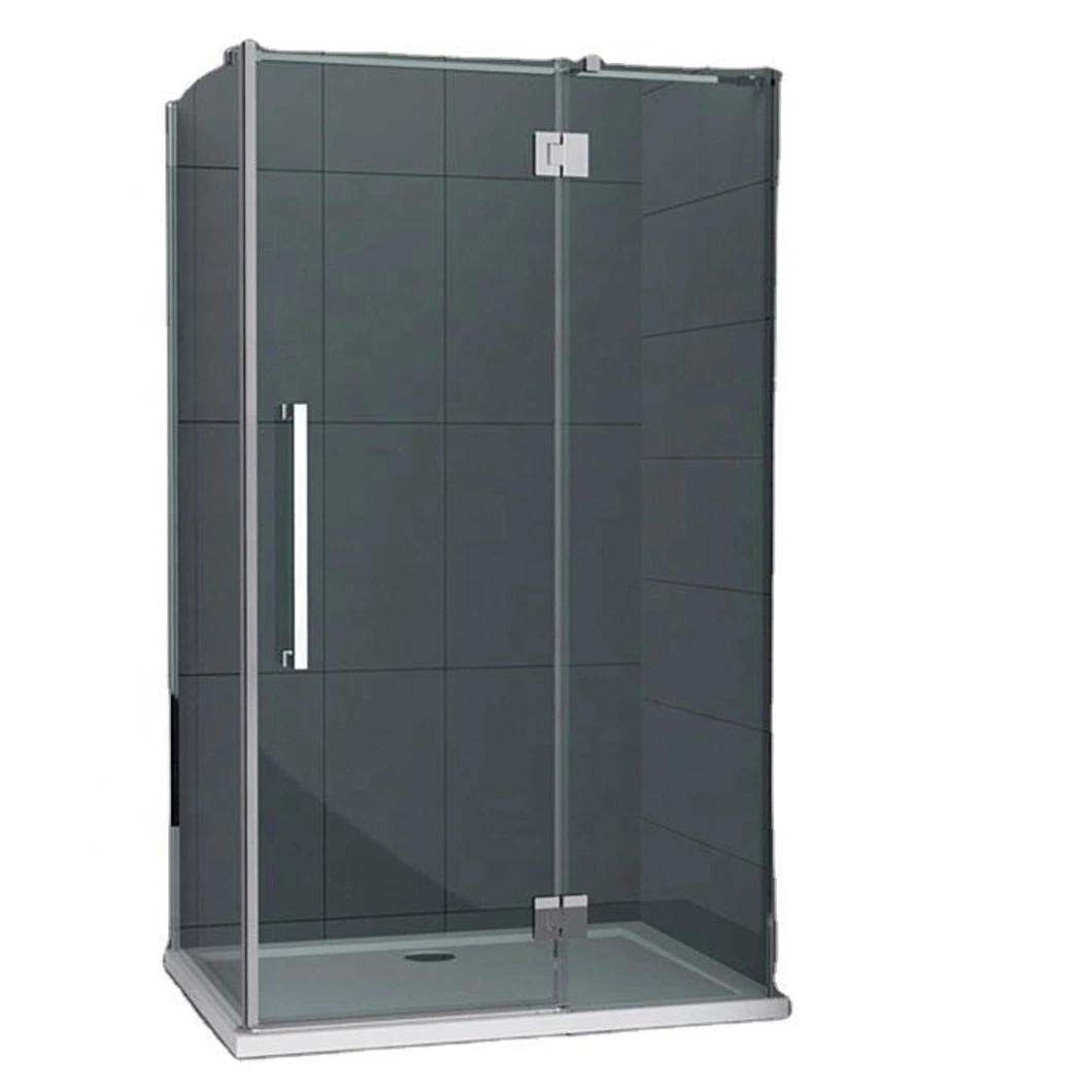 Qian Yan Half Wall Shower Glass China Luxurious Simply Smart Bathroom Not Easy to Fall off Black Luxury Stainless Steel Bathroom Shower Enclosure