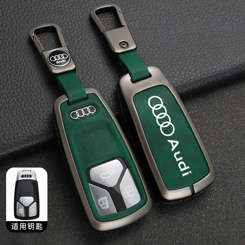 Quality Interio Metal TPU Leather Hot Selling Car Key Case for Audi