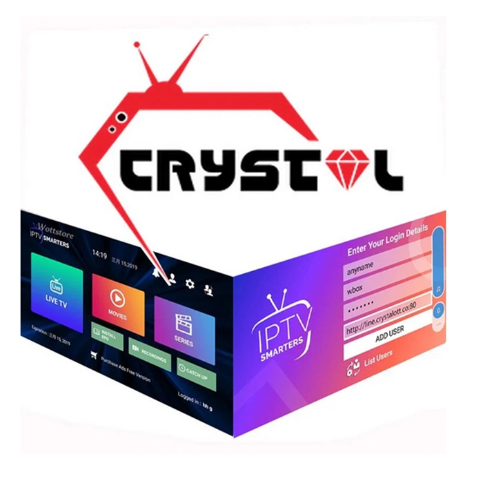 L'IPTV abonnement M3U UK Finlande Suède Belgique Crystal Liste Test gratuit TV Box IPTV de revendeur