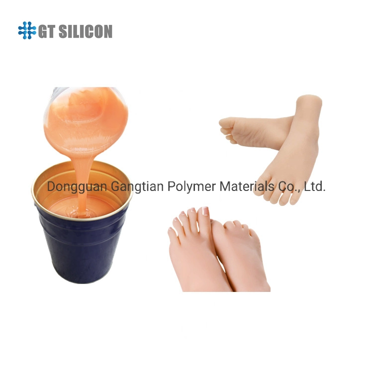 Skin Translucent Liquid Platinum Silicone Rubber for Prosthetic Foot Hands Making Life Casting